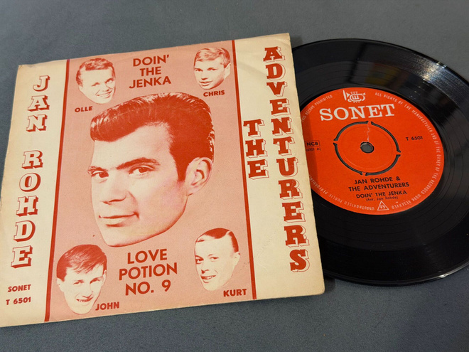 Jan Rohde & The Adventurers – Doin' The Jenka 7" Fin. 1963