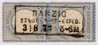 Saksa Mi 20 pari, Danzig-laatikkoleima