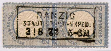 Saksa Mi 20 pari, Danzig-laatikkoleima