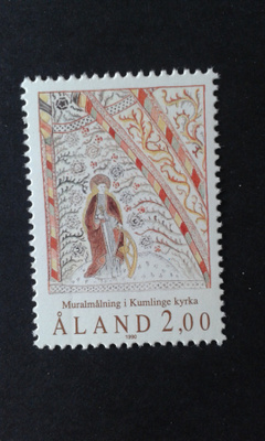åland 1990 kirkon seinämaalaus**