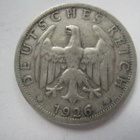 Saksa Weimar 2 mark 1926 D hopeaa - pikkukuva 2