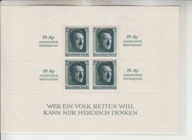 Saksa reich  1937 BL 11 liki postituoreena.