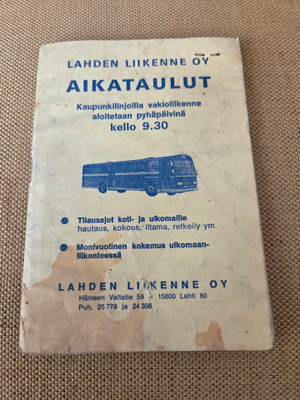 Linja-auto aikataulu Lahden liikenne oy