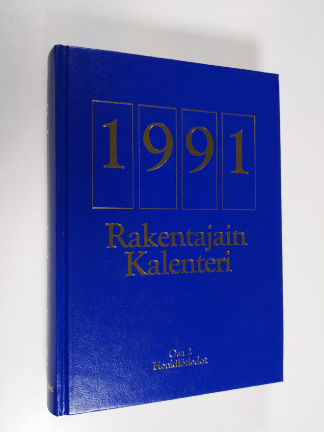 Rakentajain kalenteri 1991 osa 2 : Henkilötiedot