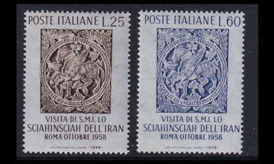 Italia 1024-5 ** Persian shaahin vierailu (1958)