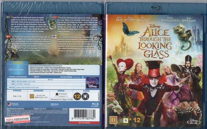Alice Through The Looking Glass	(68 396)	UUSI	-FI-	BLU-RAY	n