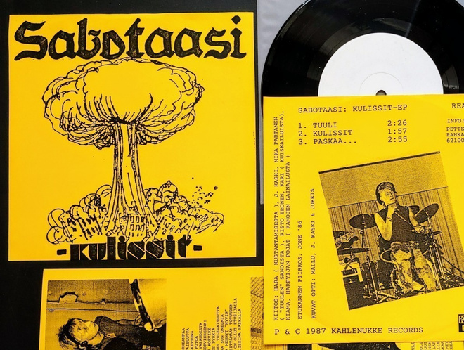 SABOTAASI: Kulissit – 7” EP + KK 1987 - Kahlenukke REAKTIO-3