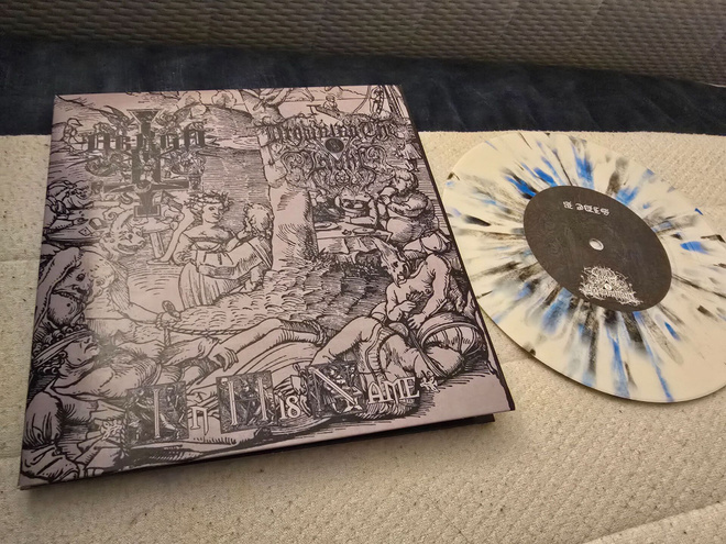 Arkha Sva / Drowning the Light – In His Name (2007) 7" SPLAT