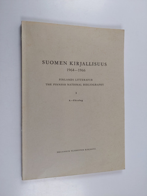 Suomen kirjallisuus 1964-1966 1