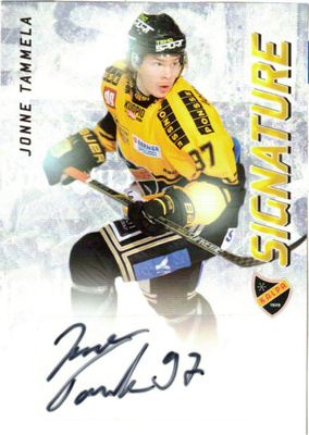 2015-16 Cardset JONNE TAMMELA KalPa Ässät Signature nimmari