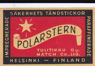 Helsinki - Finland, Polarsten, Tulitikku Oy    b601