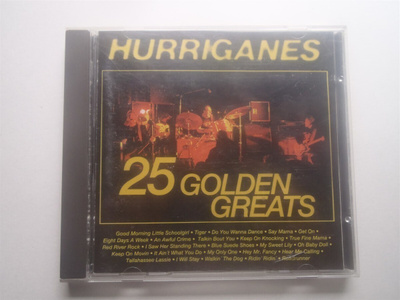 HURRIGANES - 25 GOLDEN GREATS . cd ( Hyvä kunto )