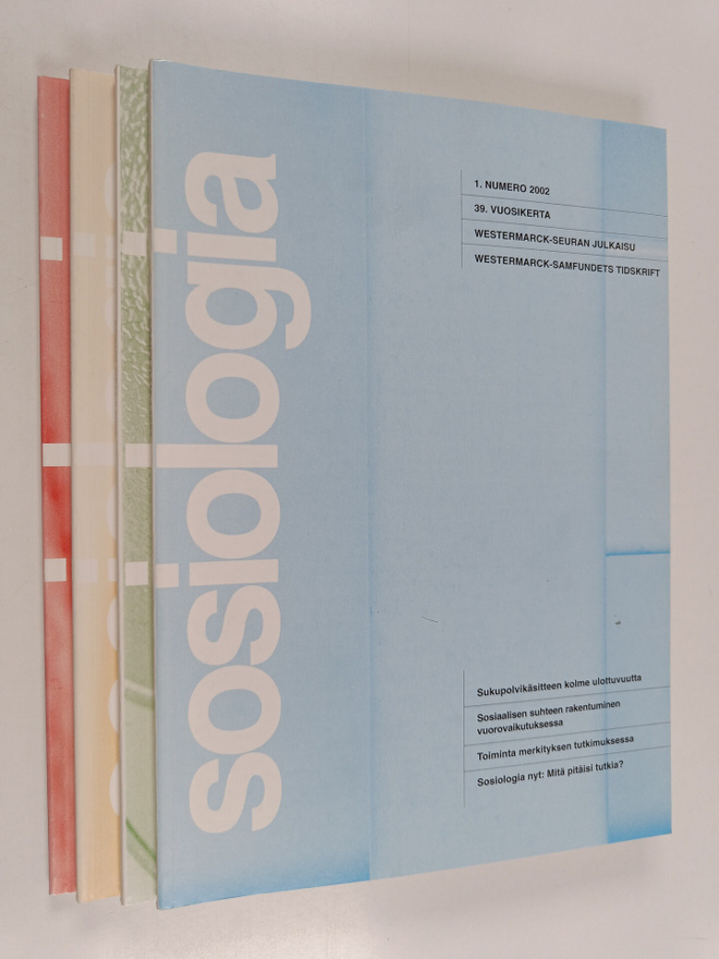 Sosiologia vuosikerta 2002 1-4