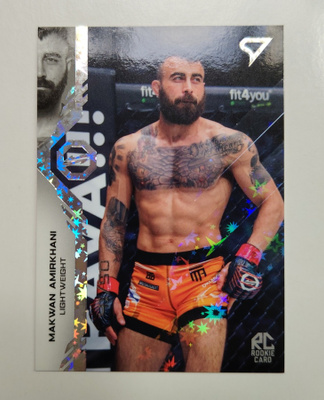2024 Sportzoo Oktagon #42 Makwan Amirkhani Silver Rookie /50