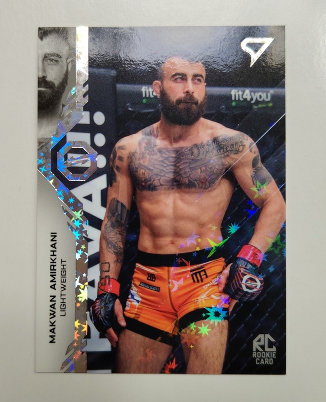2024 Sportzoo Oktagon #42 Makwan Amirkhani Silver Rookie /50