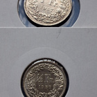 Silver Sveitsi 1/2 ja 1 frangin rahat 1957 - pikkukuva 1