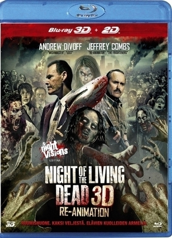Night of The Living Dead 3D :  Re-Animation  -   (Blu-ray)
