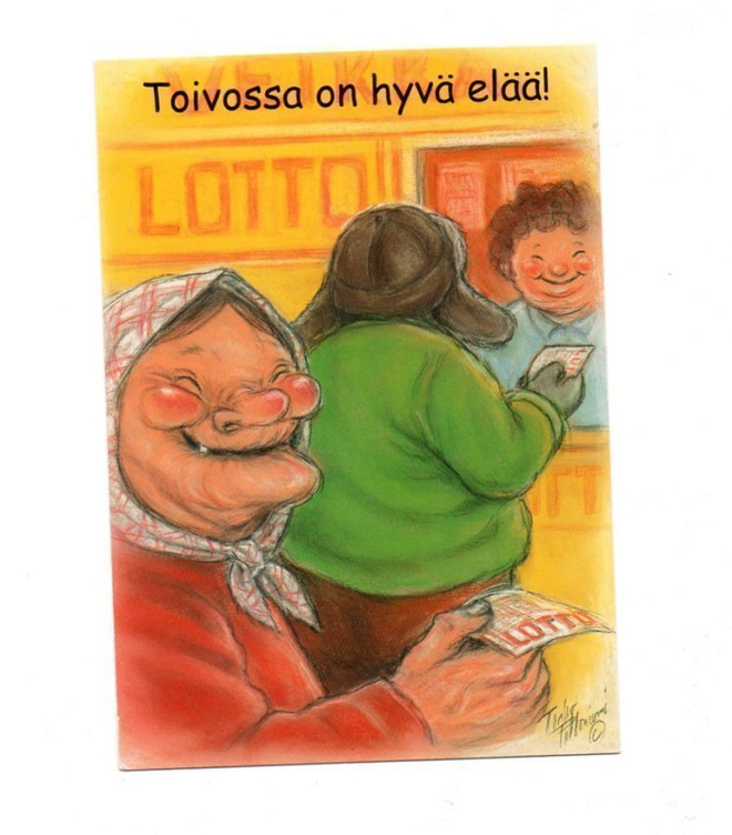 °°Toivossa on hyvä elää!°° -KORTTI /(Hörölä) T.Peltoniemi