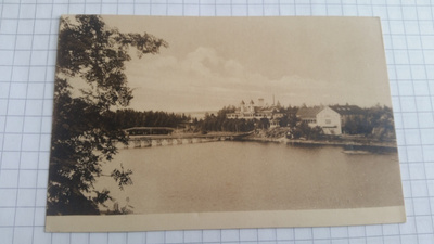 Savonlinna Olavin kylpylaitos - vanha kulkematon postikortti