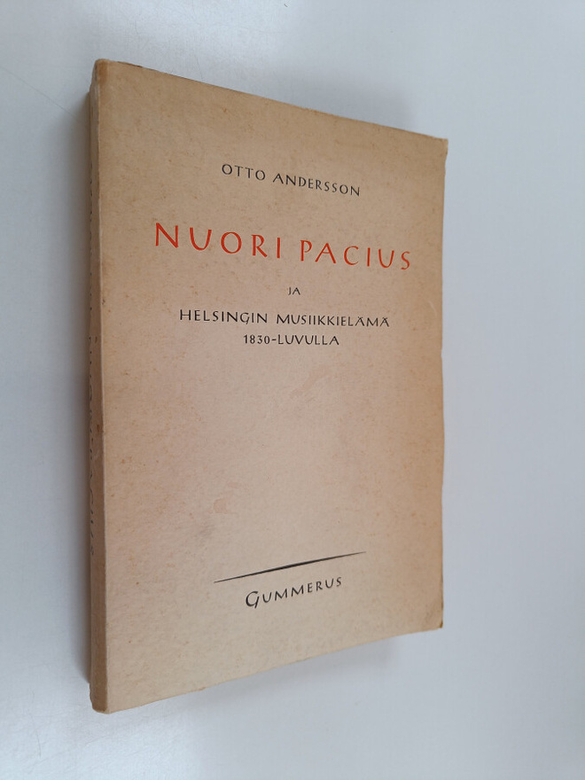 Otto Andersson : Nuori Pacius ja Helsingin musiikkielämä ...