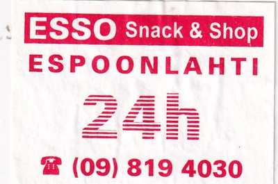 Espoonlahti, ESSO  , 24H   s7/3