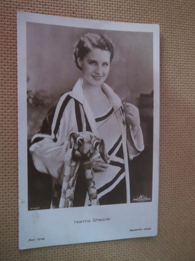 Vintage valokuvakortti - Norma Shearer