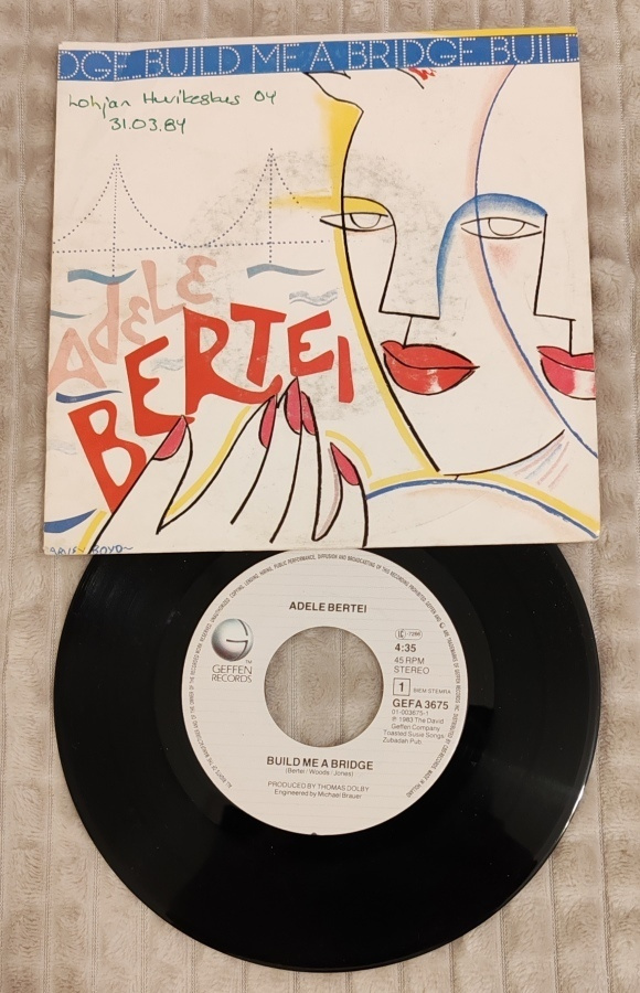 Adele Bertei Build Me A Bridge 7"Single