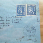 Ilmakirje lentopostina Intiaan 1950 malli 30 merkein - pikkukuva 2