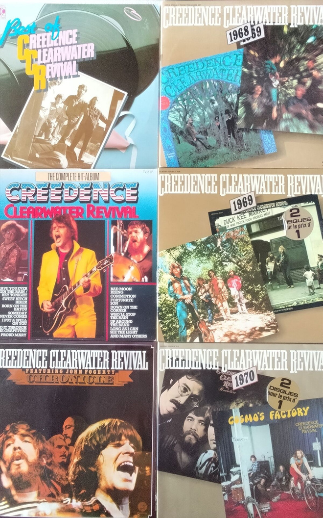 CCR kuusi vinyyli LP:tä 1970-1980 luvuilta