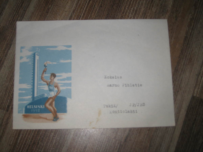 Kirjekuori Helsinki 1952 Olympialaiset