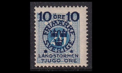 Ruotsi 102 ** Landstorm II 10+20/20 Öre (1916)