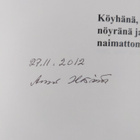 Armi Hirsimäki : Köyhänä, nöyränä ja naimattomana (signee... - pikkukuva 3