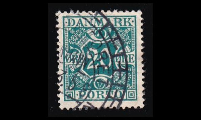 Tanska PORTO_14 o 20 öre tasainen tausta (1921)