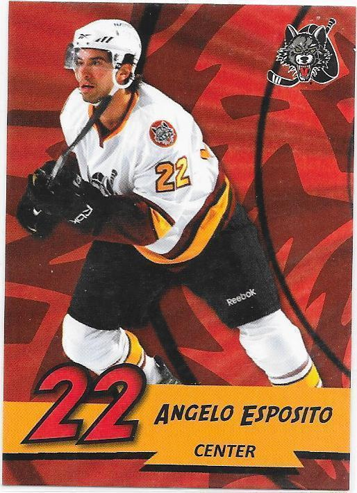 2010-11 Chicago Wolves #22 Angelo Esposito ex- Pelicans farm