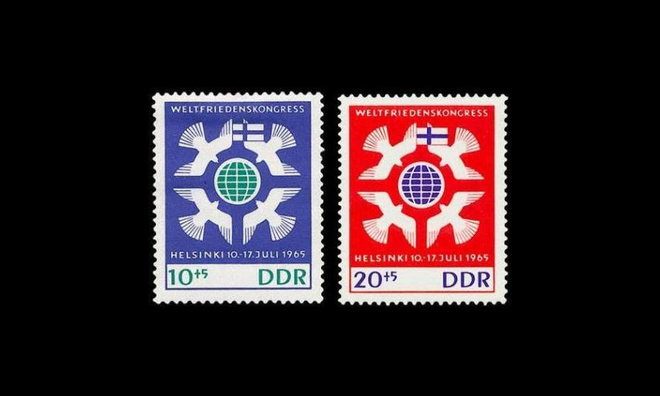 DDR 1122-3 ** Rauhankonferenssi Helsingissä (1965)
