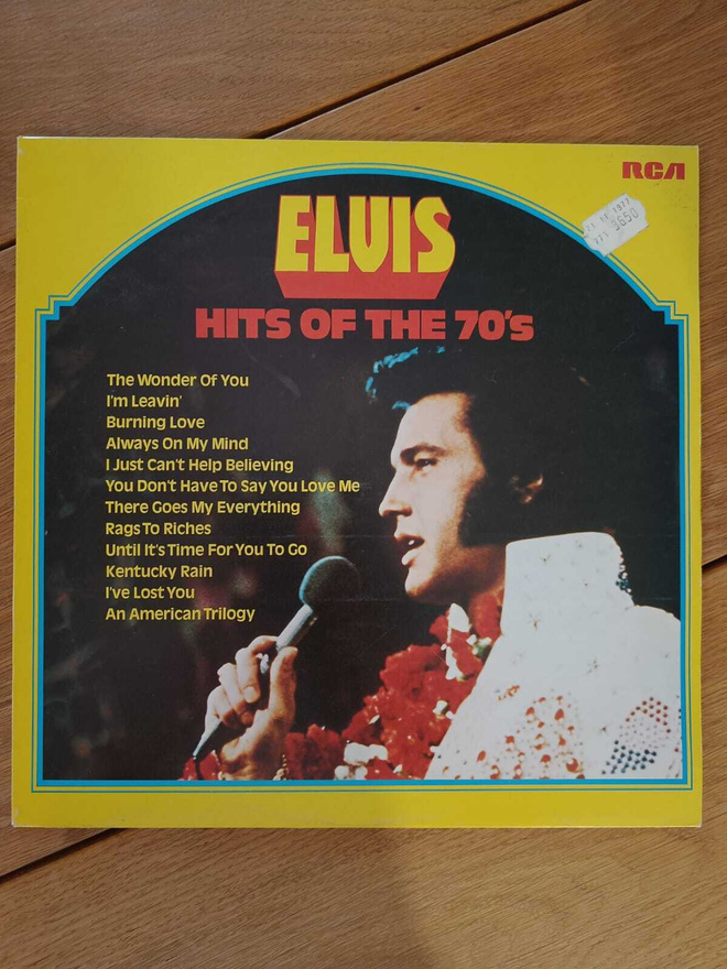 AUCTION - ELVIS HITS OF THE 70'S LP UK -77