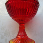 VANHA IITTALA MARISKOOLI PUNAINEN SILKKITARRALLA 155mm - pikkukuva 2