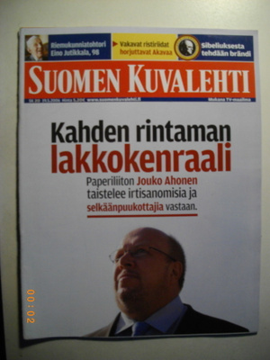 Suomen Kuvalehti Nro 20/2006.