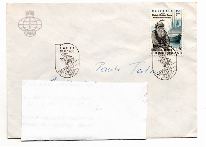 Lahti:  Kalevan kisat  1985 (erikoisleima 16.8.1985)