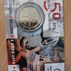 Belgia 2€ 2014 punainen risti Coin card - pikkukuva 1