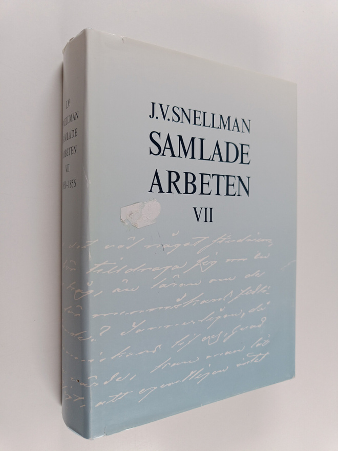 J.V. [Johan Vilhelm] Snellman : Samlade arbeten VII : 185...