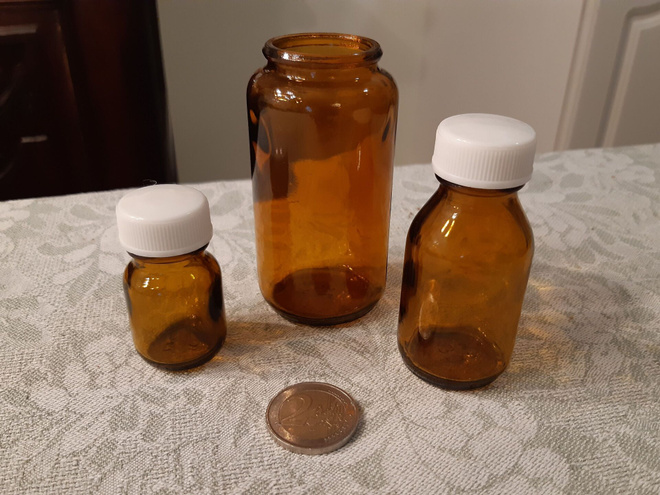 Karhula ruskeat apteekkipullot 3 kpl