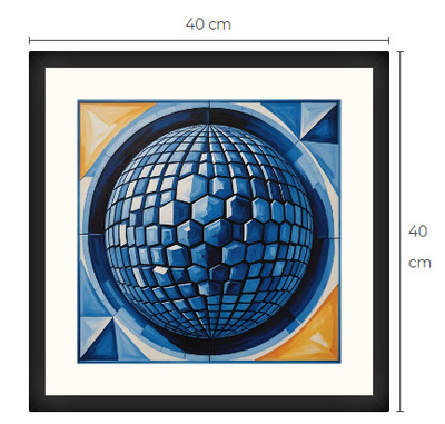 Uusi uniikki abstrakti art print taulu 40 cm x 40 cm