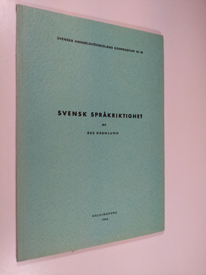 Åke Granlund : Svensk språkriktighet