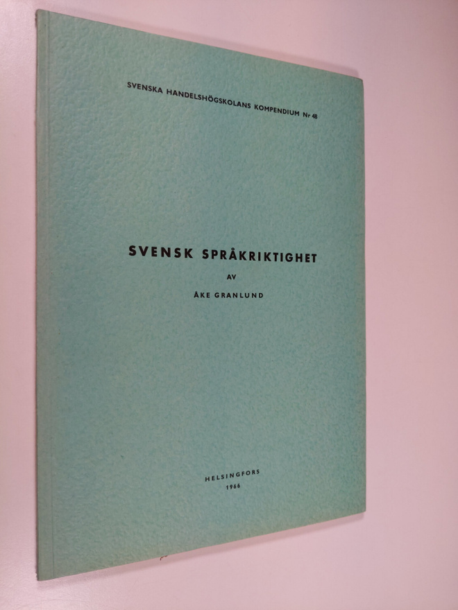 Åke Granlund : Svensk språkriktighet