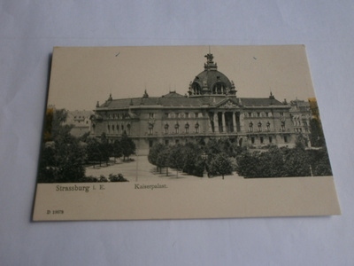 Strassburg, Kaiserpalast, vanha mv pk, ei p.