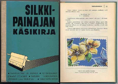 Silkkipainajan käsikirja (1.p.,sid., 1955)
