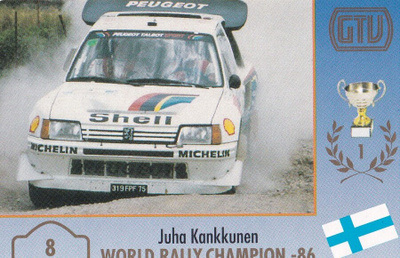 Juha Kankkunen, World Rally Champion -  86 .  e221