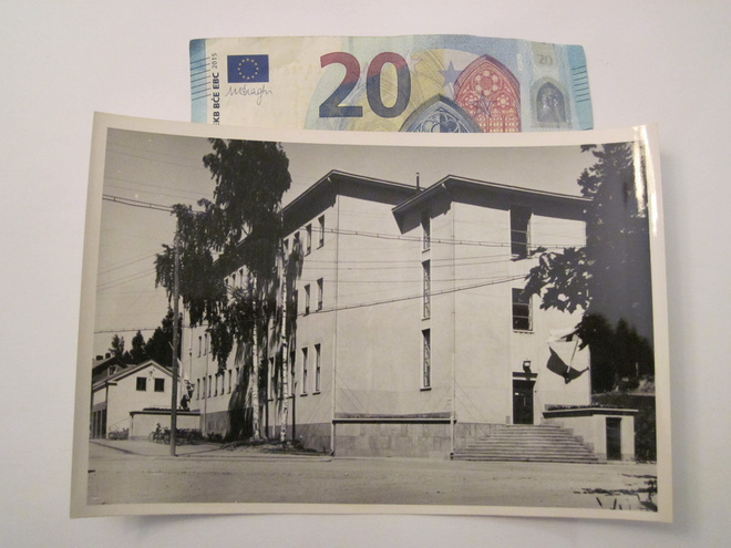 Postikortin Alkup. Valokuva Mikä Paikkakunta? 1950-l