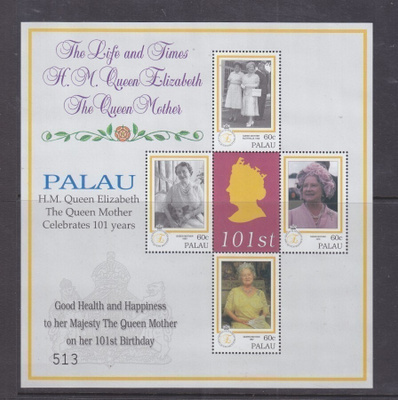 Queen Elisabet Queen mother 2001 Palau